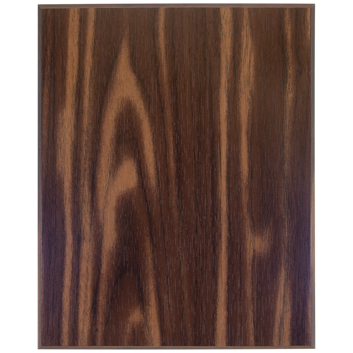 Walnut Finish Plaque with 45 Degree Bevel Edge